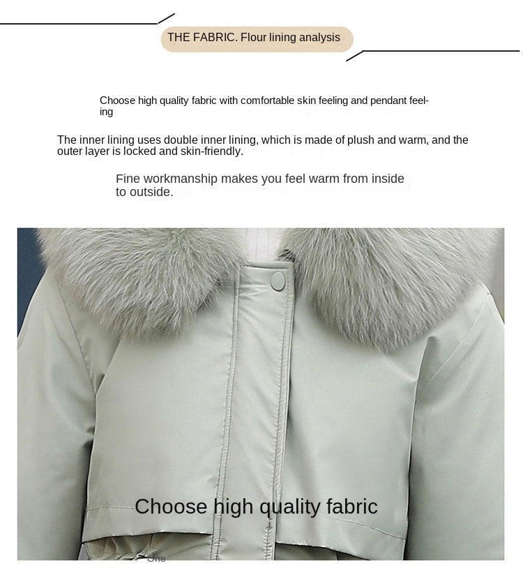 Women Parka Fashion Long Coat Wool Liner Hooded Parkas 2023 New Winter Jacket Slim with Fur Collar Warm Snow Wear Padded Clothes